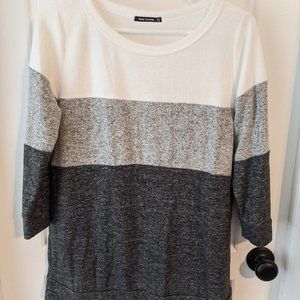 PINK CLOVER Jessica Colorblock Brushed Knit Top